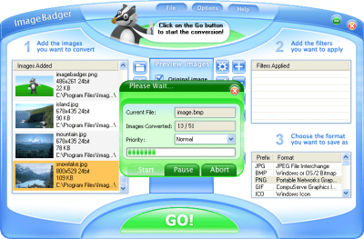Screenshot of the application ImageBadger - #3