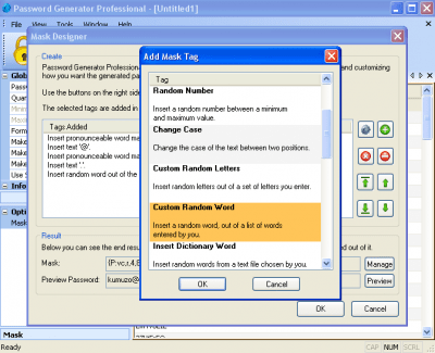 Screenshot of the application Password Generator Professional - #4