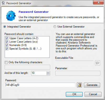 Screenshot of the application Password Manager Deluxe - #1