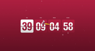 Screenshot of the application Christmas Clock &amp; Countdown Screensaver - #2