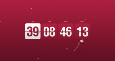 Screenshot of the application Christmas Clock &amp; Countdown Screensaver - #3