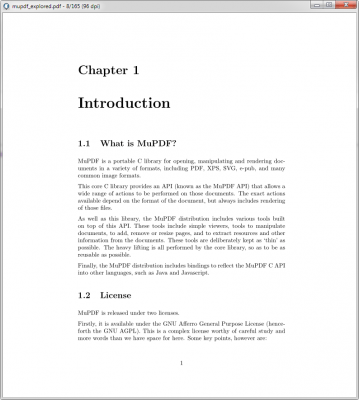 Screenshot of the application MuPDF - #1