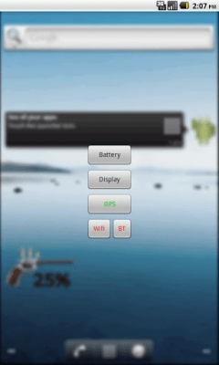 Screenshot of the application Gun Widget - #1