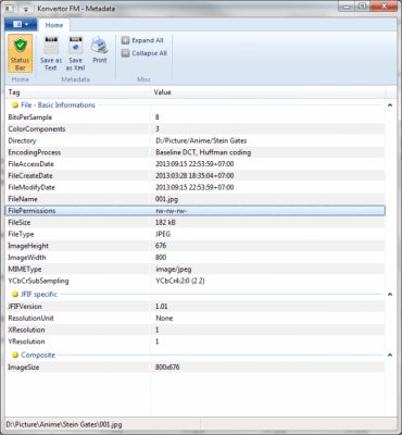 Screenshot of the application Konvertor - #3