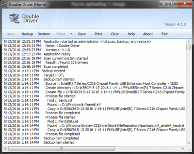 Screenshot of the application Double Driver - #1