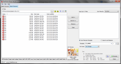 Screenshot of the application FastStone Photo Resizer Portable - #2