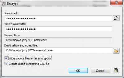 Screenshot of the application File Encryption XP - #2