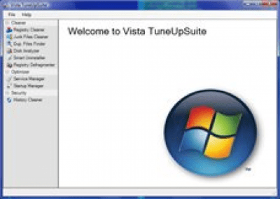 Screenshot of the application Vista Tune Up Suite - #1