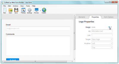 Screenshot of the application Web Form Builder - #3
