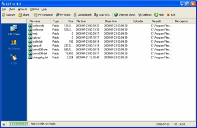 Screenshot of the application Download CC File Transfer - #1