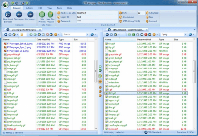 Screenshot of the application FTP Voyager - #4