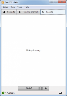 Screenshot of the application Zello - #3