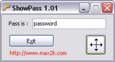 Screenshot of the application ShowPass - #1