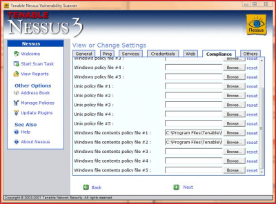 Screenshot of the application Nessus for Windows - #1