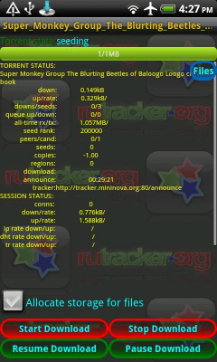 Screenshot of the application Rutracker Downloader - #2
