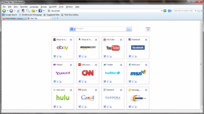 Screenshot of the application Slim Browser Portable - #2