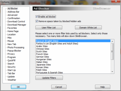 Screenshot of the application Slim Browser Portable - #4