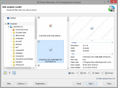 Screenshot of the application RS Photo Recovery - #3