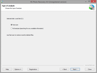 Screenshot of the application RS Photo Recovery - #6