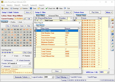 Screenshot of the application Lotto PowerPlayer Ultimate - #2
