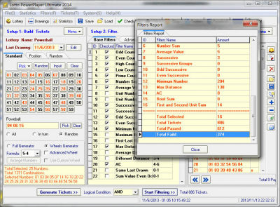Screenshot of the application Lotto PowerPlayer Ultimate - #3