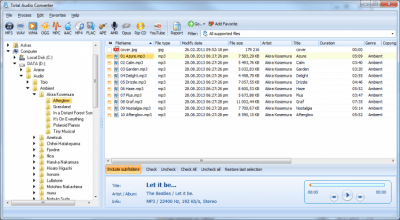 Screenshot of the application Total Audio Converter - #1