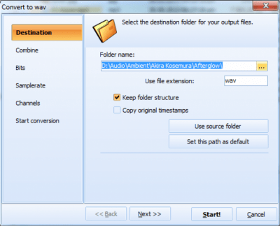 Screenshot of the application Total Audio Converter - #2
