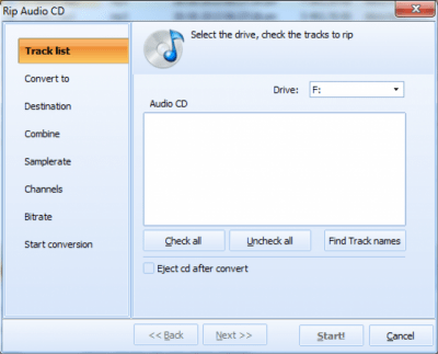 Screenshot of the application Total Audio Converter - #3