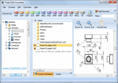 Screenshot of the application Total CAD Converter - #1