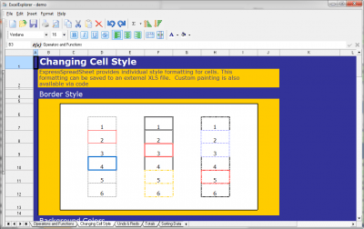 Screenshot of the application Excel Explorer - #1