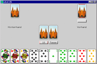 Screenshot of the application XSkat - #1