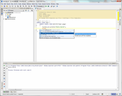 Screenshot of the application IntelliJ IDEA Windows - #1