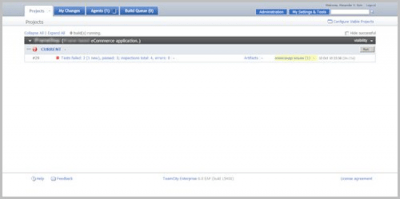 Screenshot of the application TeamCity for Windows - #1