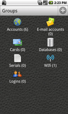 Screenshot of the application Passwords - #6