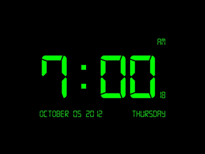 Screenshot of the application Digital Clock-7 - #1