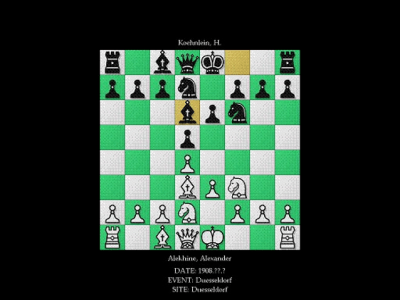 Screenshot of the application Playing Chess-7 - #1