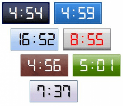 Screenshot of the application Digital Clock GT-7 - #1