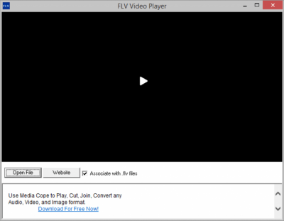 Screenshot of the application FLV Video Player - #1