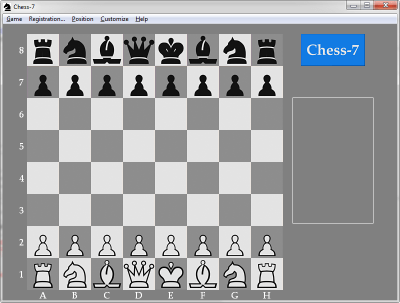 Screenshot of the application Chess-7 - #2
