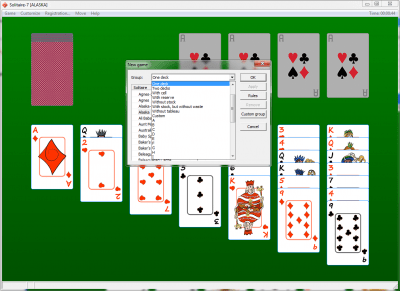 Screenshot of the application Solitaire-7 - #2