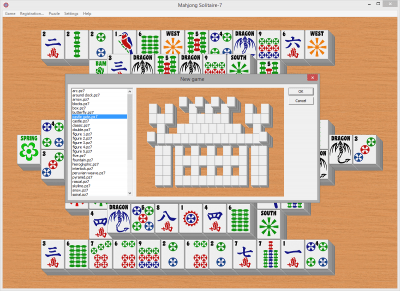 Screenshot of the application Mahjong Solitaire-7 - #1