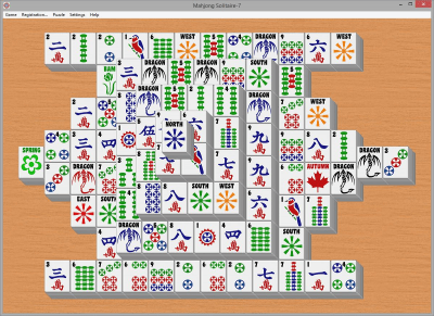 Screenshot of the application Mahjong Solitaire-7 - #2