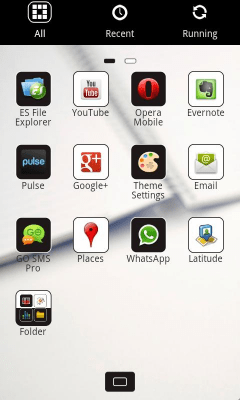 Screenshot of the application Z.CoffeeW Theme GO Launcher EX - #3