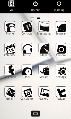 Screenshot of the application Z.CoffeeW Theme GO Launcher EX - #4