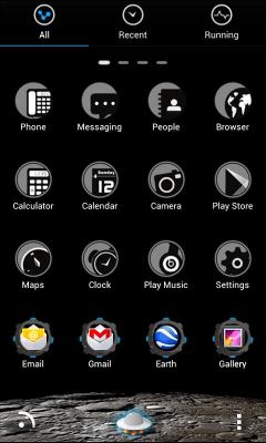 Screenshot of the application MOUSE-Space GOLauncherEX Theme - #4