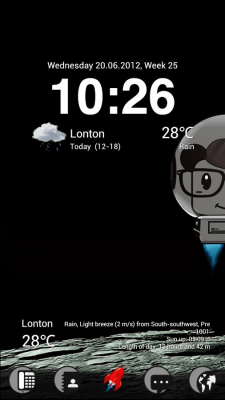 Screenshot of the application MOUSE-Space GOLauncherEX Theme - #5