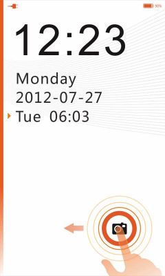 Screenshot of the application NEX GO Locker theme - #3