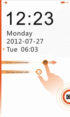 Screenshot of the application NEX GO Locker theme - #5