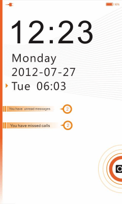 Screenshot of the application NEX GO Locker theme - #6