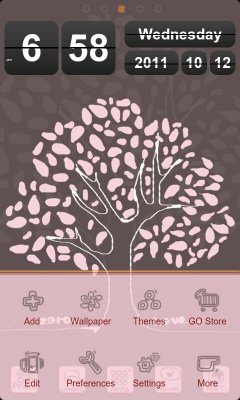 Screenshot of the application Lovetree Theme GO Launcher EX - #5